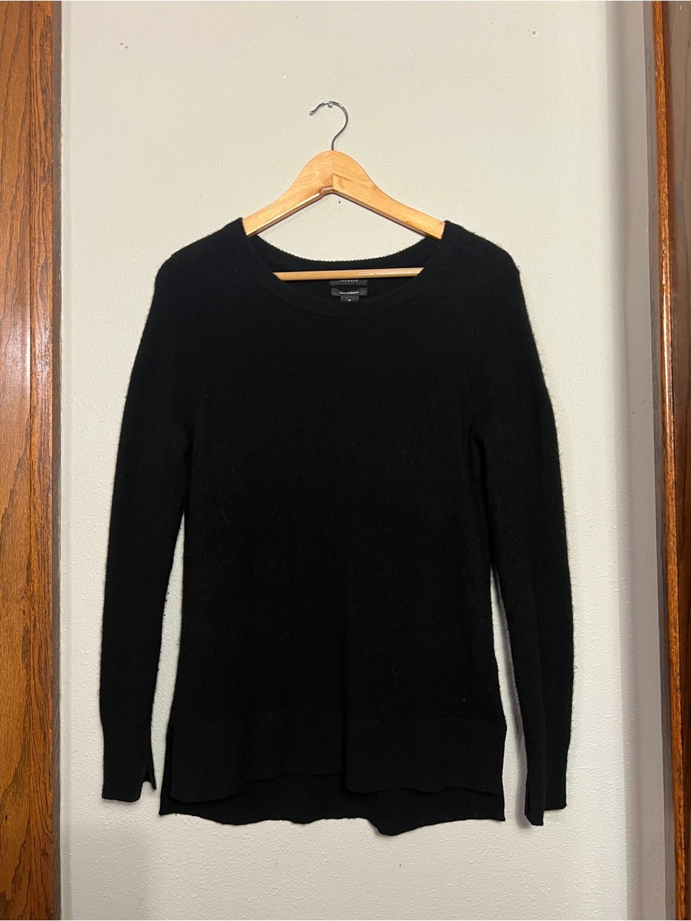Halogen Black Scoop Neck Women's Sweater